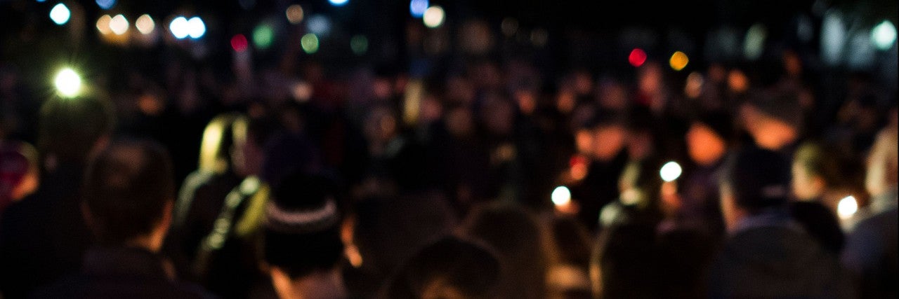 Photo from a vigil for Pittsburgh's Tree of Life Synagogue