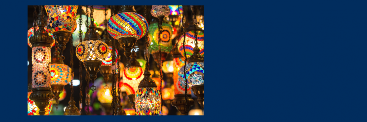 Colorful Moroccan lamps