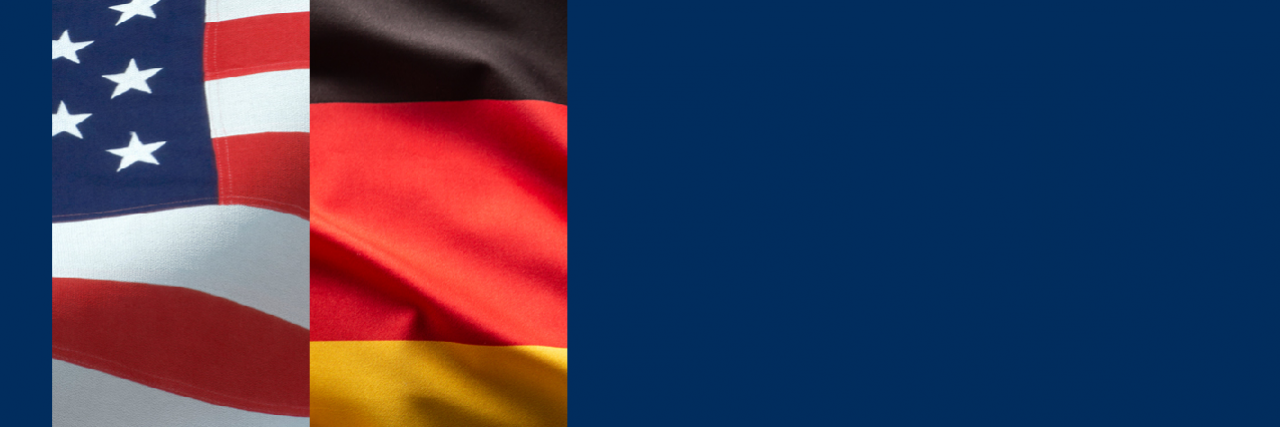 U.S. and German flags