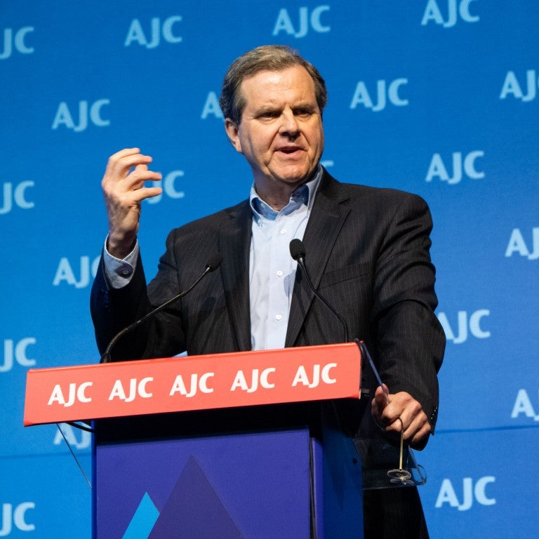 Photo of AJC CEO David Harris at AJC Global Forum 2018 in Israel