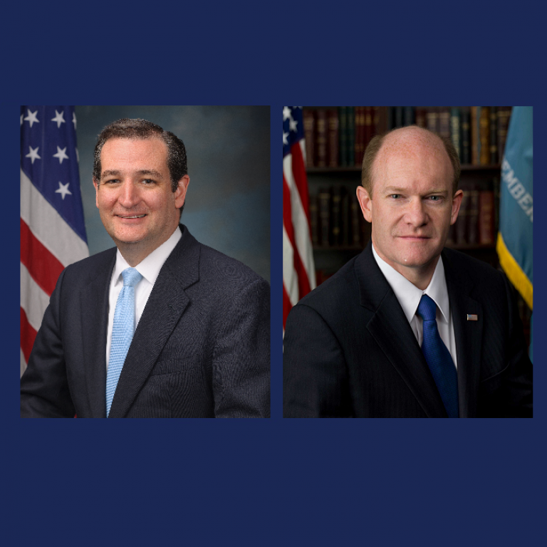 Senator Ted Cruz and Senator Chris Coons