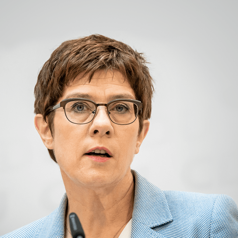 Federal Minister of Defense of Germany Annegret Kramp-Karrenbauer