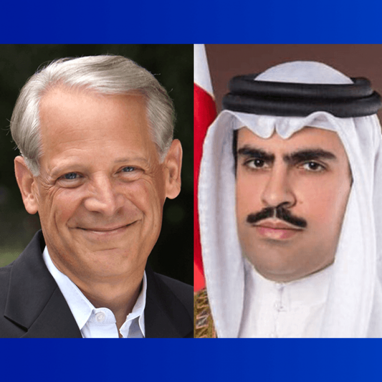 Steve Israel and Shaikh Abdullah bin Rashid bin Abdullah Al Khalifa, Ambassador of Bahrain to the U.S.