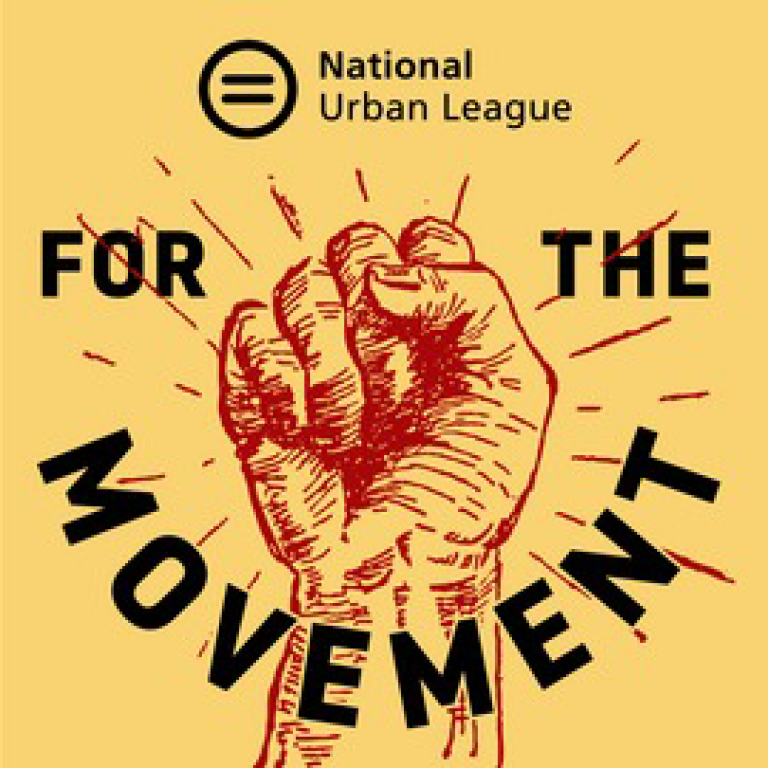 National Urban League - For the Movement with a red fist