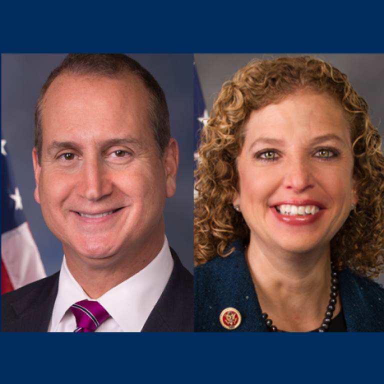 Congressman Mario Diaz-Balart (R-FL) and Congresswoman Debbie Wasserman Schultz (D-FL)