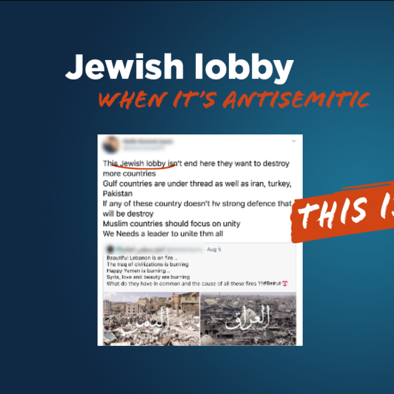 Jewish lobby- This is Antisemitic - Translate Hate