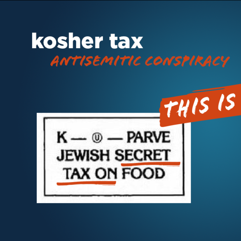 kosher tax - This is Antisemitic - Translate Hate
