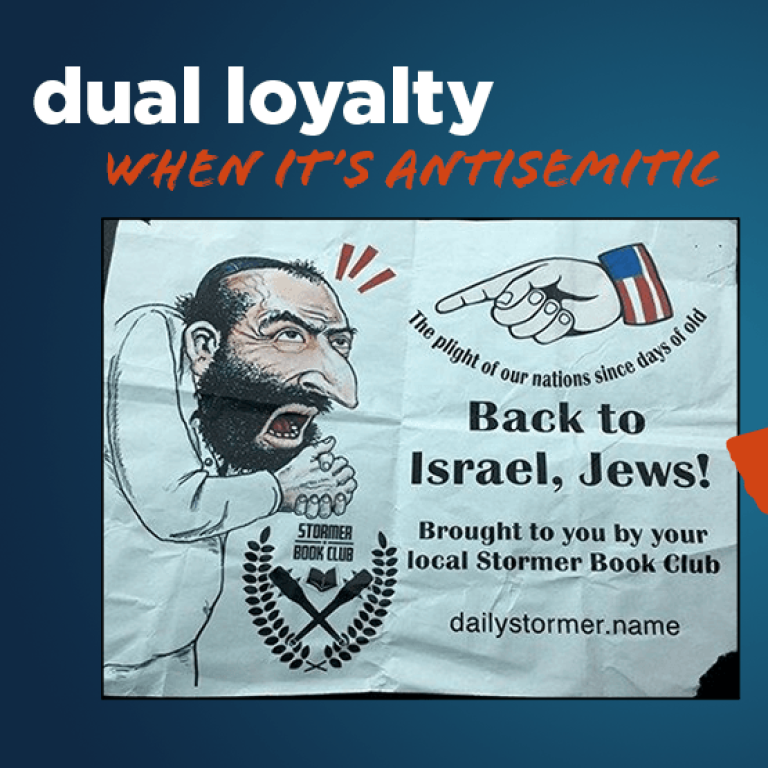 dual loyalty - This is Antisemitic - Translate Hate