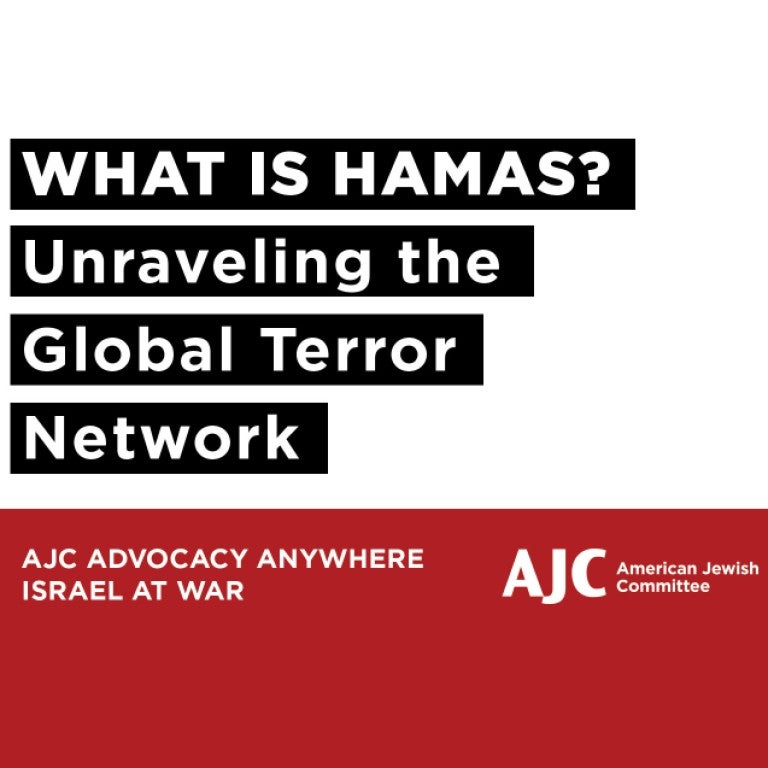 Graphic saying What is Hamas? Unraveling the Global Terror Network