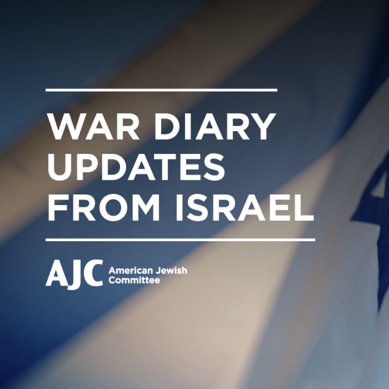 war dairy updates from Israel