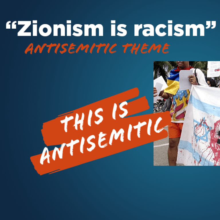 "Zionism is racism" - This is Antisemitic - Translate Hate