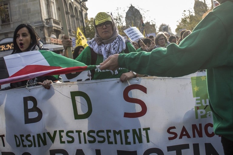 What is the boycott, divestment, and sanctions movement?