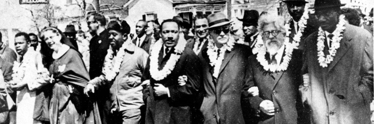 Graphic displaying Rev. Dr. Martin Luther King, Jr. and Rabbi Abraham Joshua Heschel