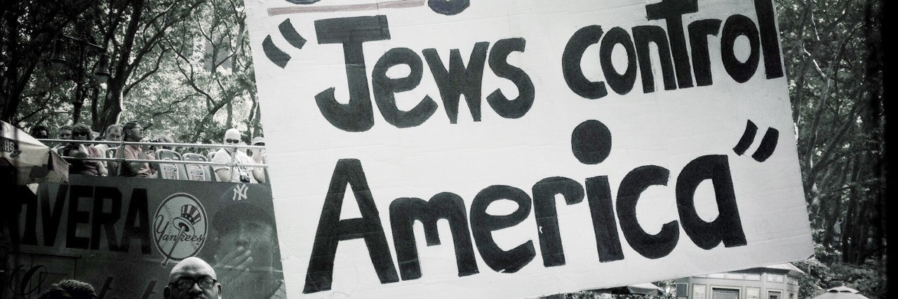 Antisemitic Conspiracy Sign