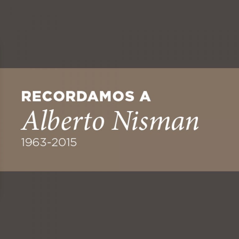 Tercer aniversario de la muerte del fiscal Alberto Nisman