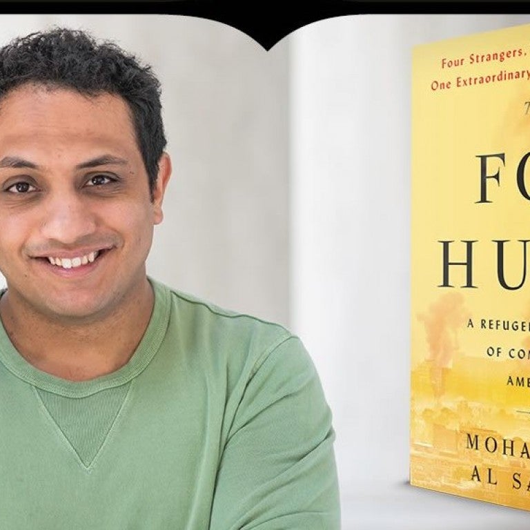 Photo of Mohammed Al Samawi and his book, Fox Hunt - AJC Live