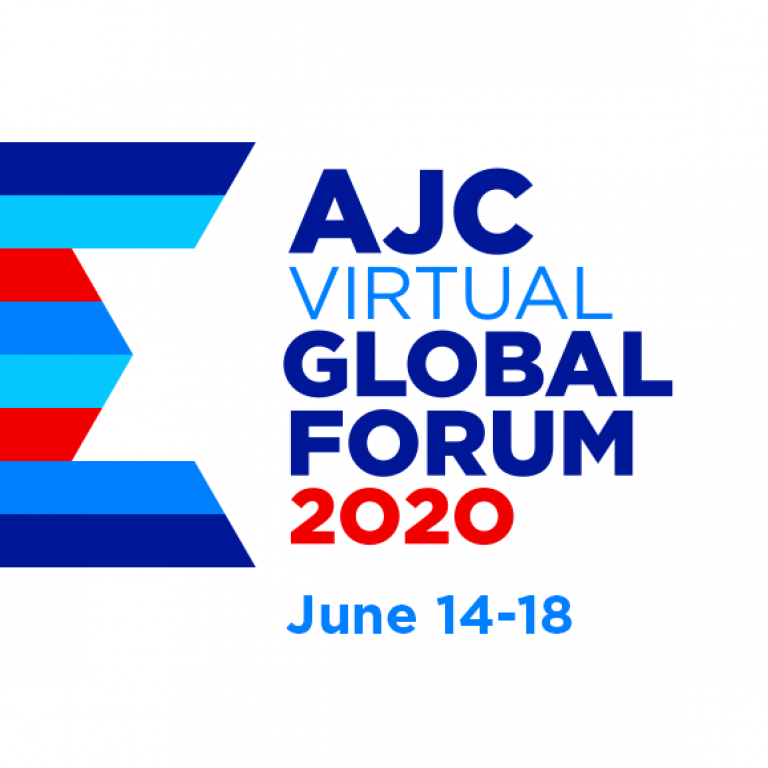 Graphic displaying AJC Virtual Global Forum 2020 logo