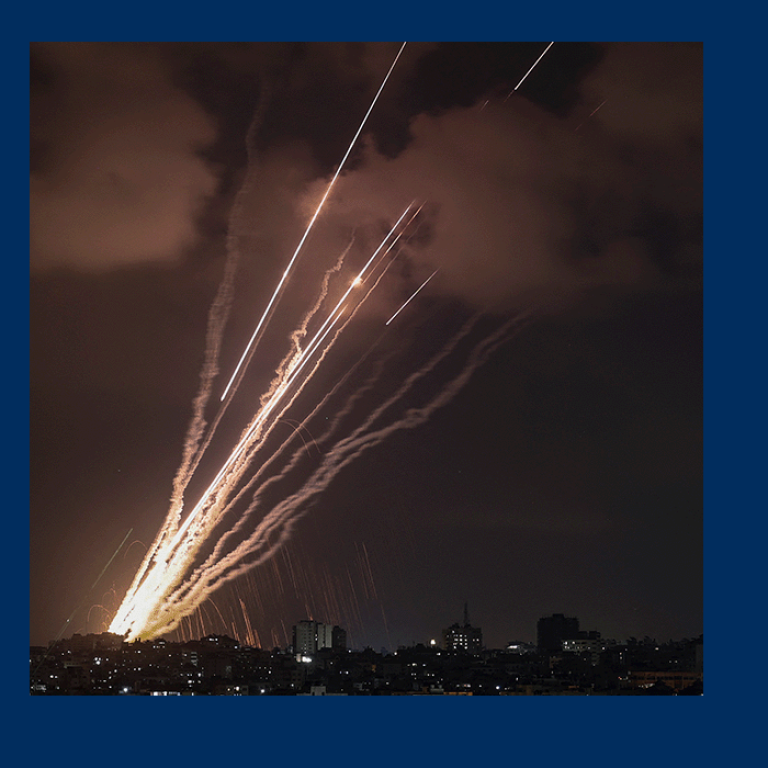 Rockets firing from Gaza