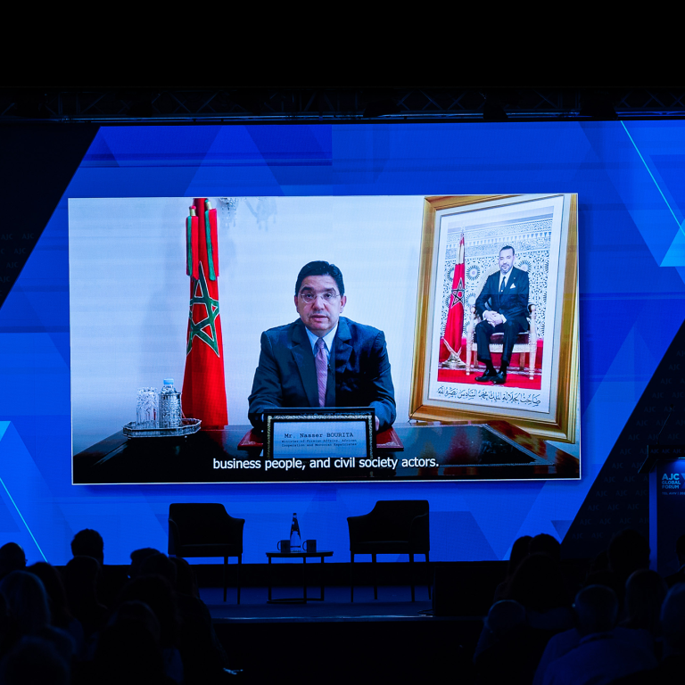 Nasser Bourita, Foreign Minister of Morocco, address AJC Global Forum 2023