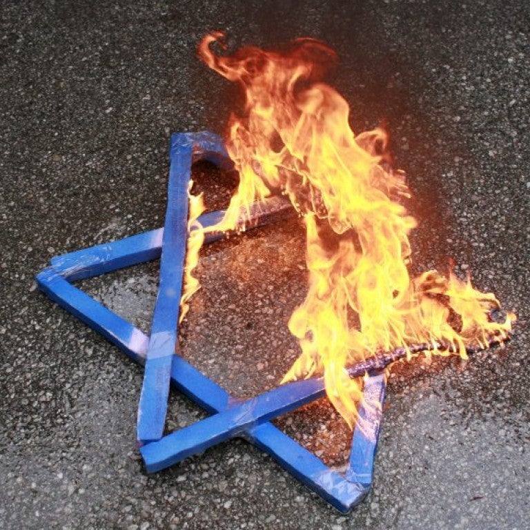 Burning Jewish Star