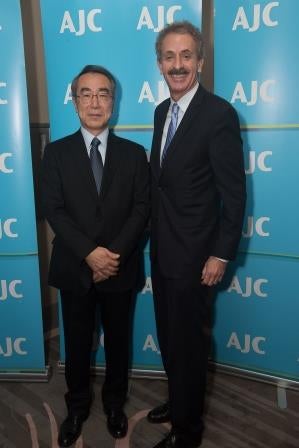 Photo of an AJC LA member and Former Israeli Ambassador to Japan, Hideo Sato at AJC LA's 72nd Annual Meeting at SLS Hotel