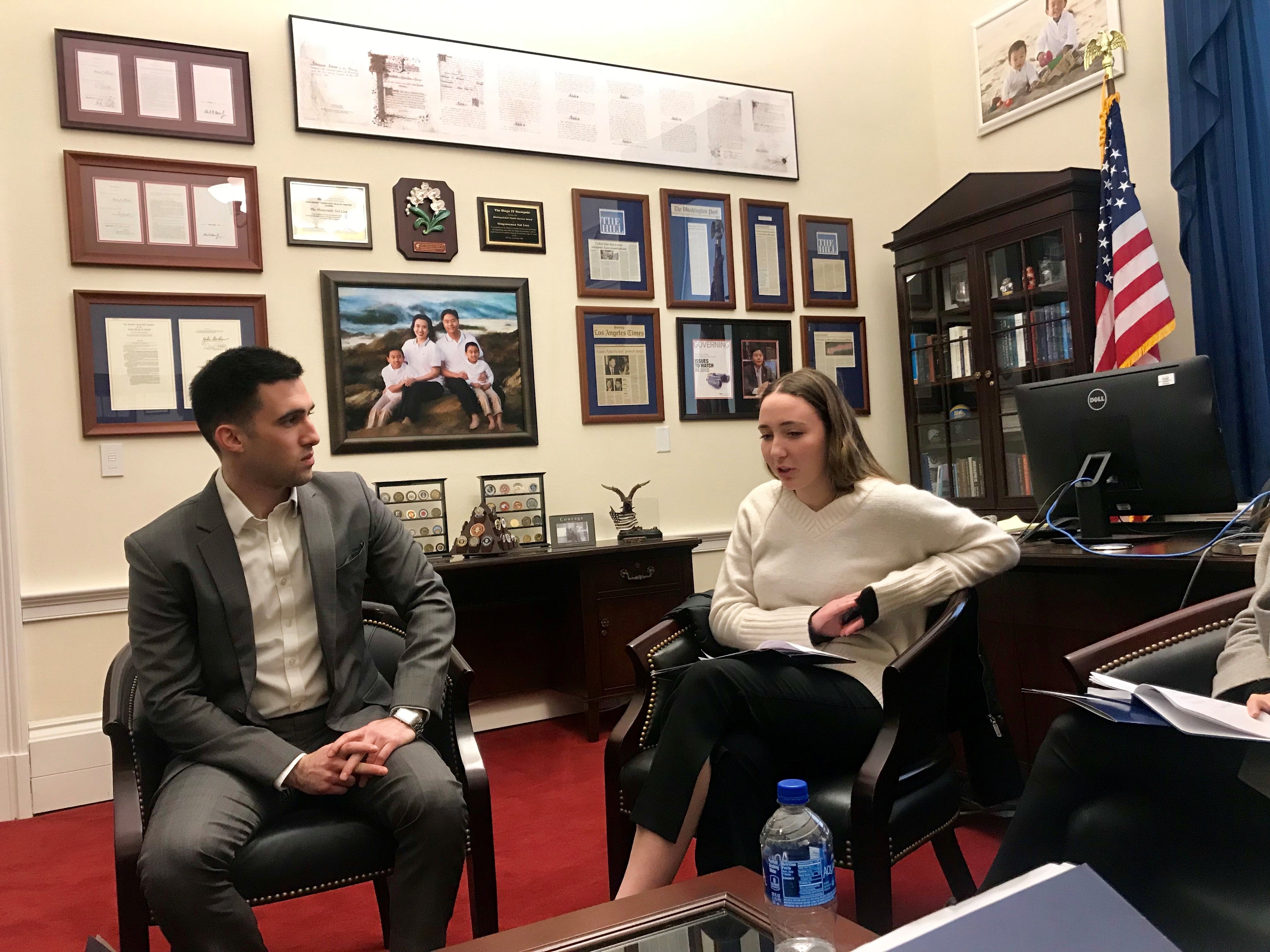 LFT 2019 - Sharing with Corey Jacobson of Ted Lieu's office pic 2