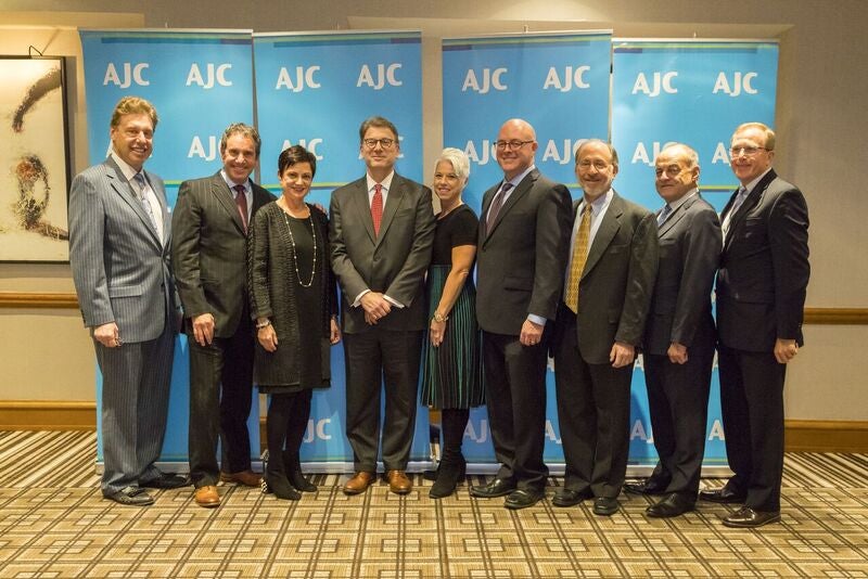 Rob Bernstein with AJC NJ board members and staff