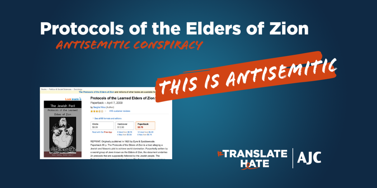Protocols of the Elders of Zion | #TranslateHate | AJC