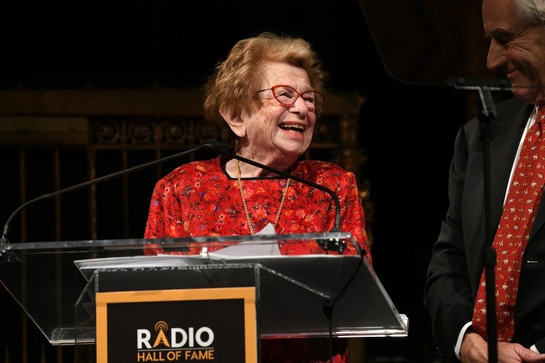 Dr. Ruth at the Radio Hall of Fame