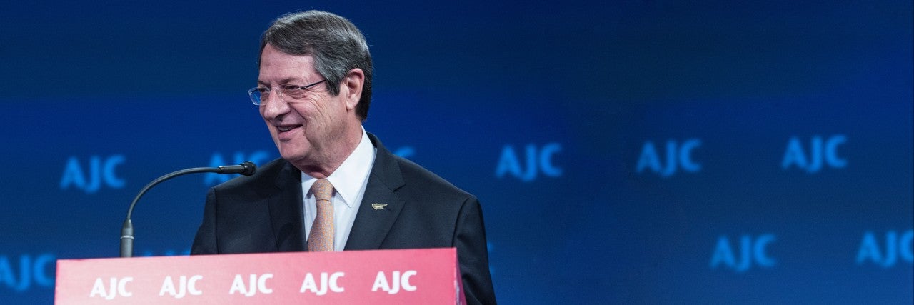 Cypriot President Anastasiades Addresses AJC Global Forum