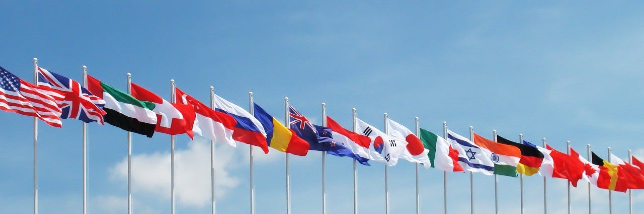 Photo of world flags