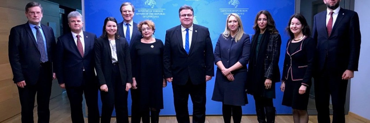 AJC Delegation Meets Lithuania Foreign Minister in Vilnius