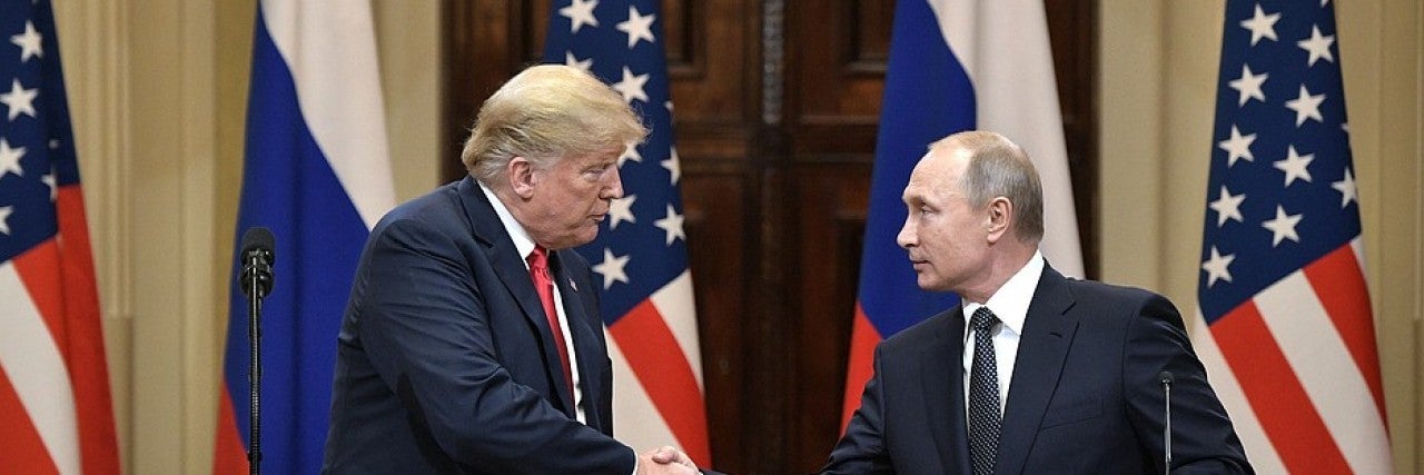 Photo of President Trump Shaking President Putin's Hand