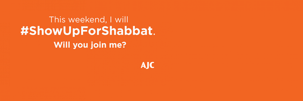 #ShowUpForShabbat is this weekend. Will you join me?