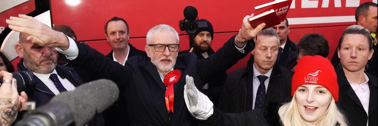 Jeremy Corbyn campaigns for prime minister