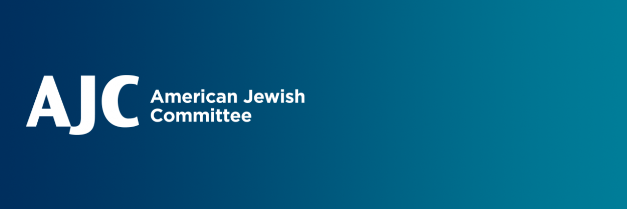 Graphic displaying American Jewish Committee (AJC) logo