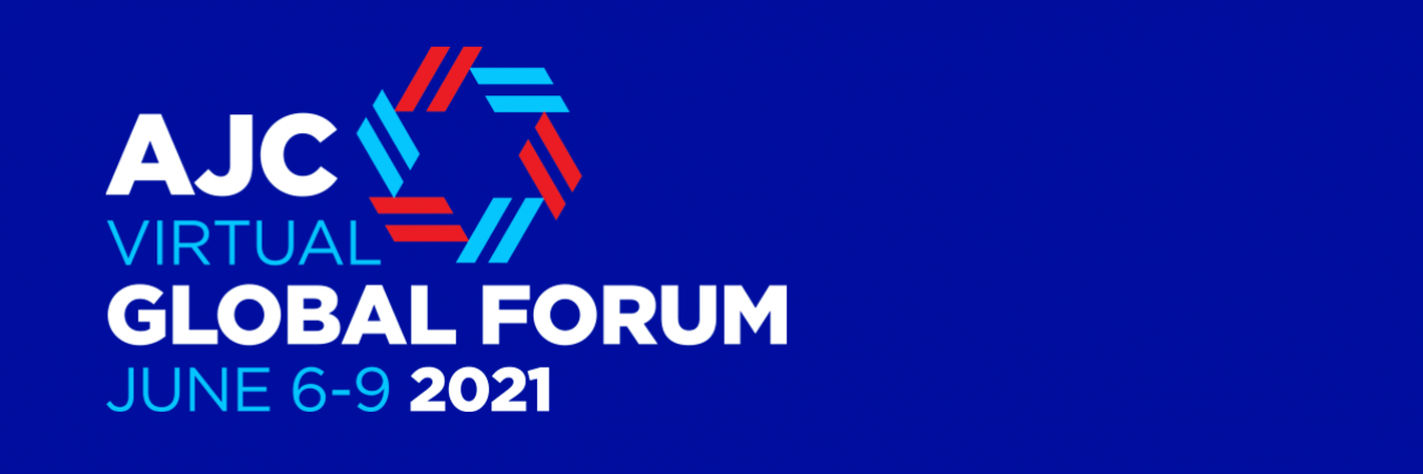 Graphic displaying AJC Virtual Global Forum Logo 2021