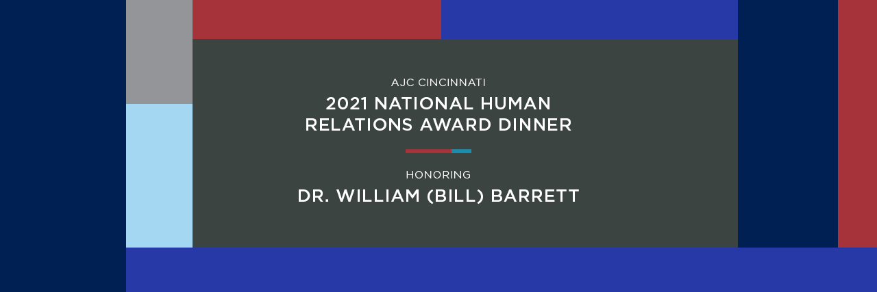 Dr. Wiliam (Bill) Barrett receives 2021 National Human Relations Award