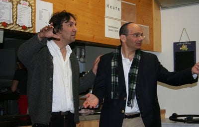 Oberammergau Passion Play Director Christian Stuckl, AJC Director of Interreligious and Intergroup Relations Rabbi Noam Marans