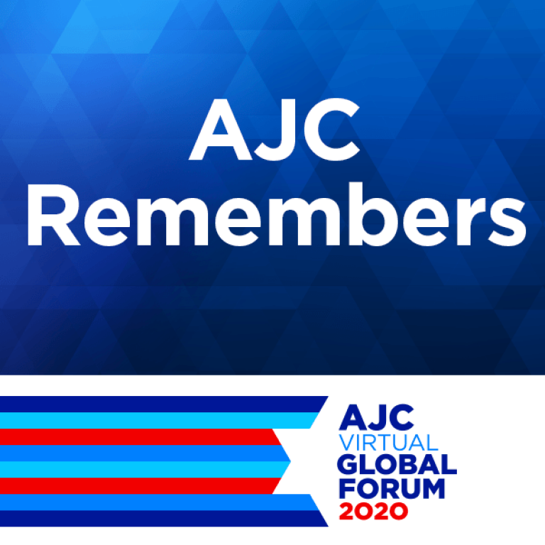 AJC Remembers | AJC Virtual Global Forum 2020 logo