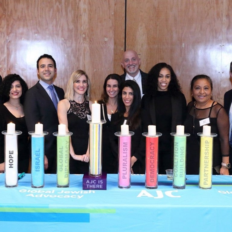 AJC Los Angeles staff at 2019 Hanukkah Celebration