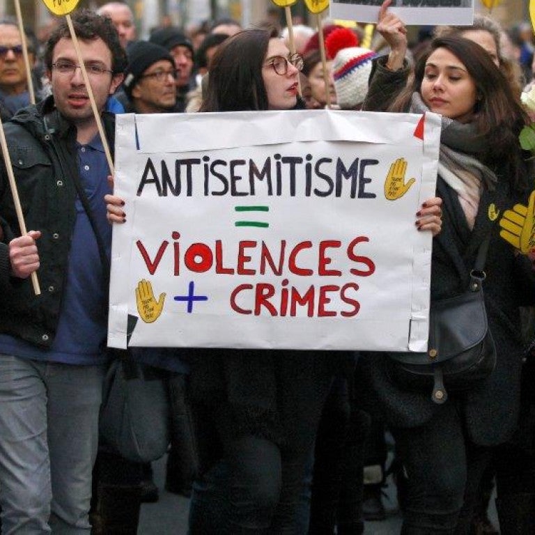 Antisemitism in France - protest photo