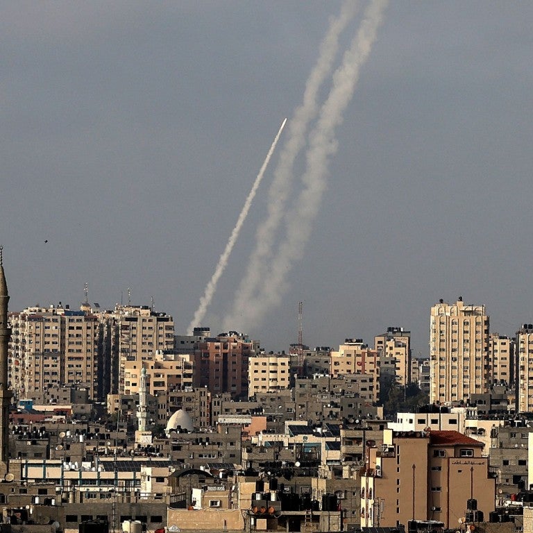 Missiles fired toward Israel from Gaza