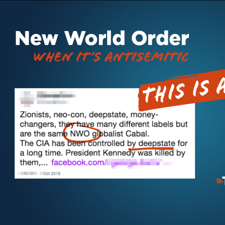 New World Order - This is Antisemitic - Translate Hate