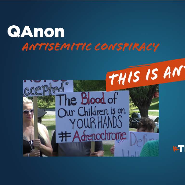 QAnon - This is Antisemitic - Translate Hate
