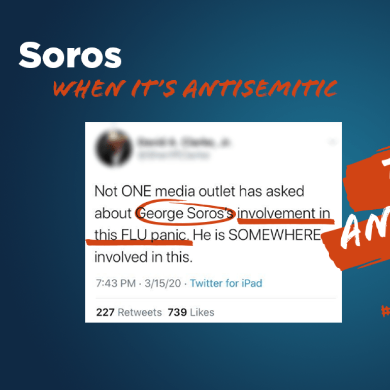 Soros - This is Antisemitic - Translate Hate
