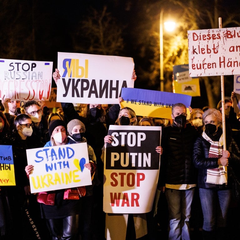 Protest against Russian invasion of Ukraine