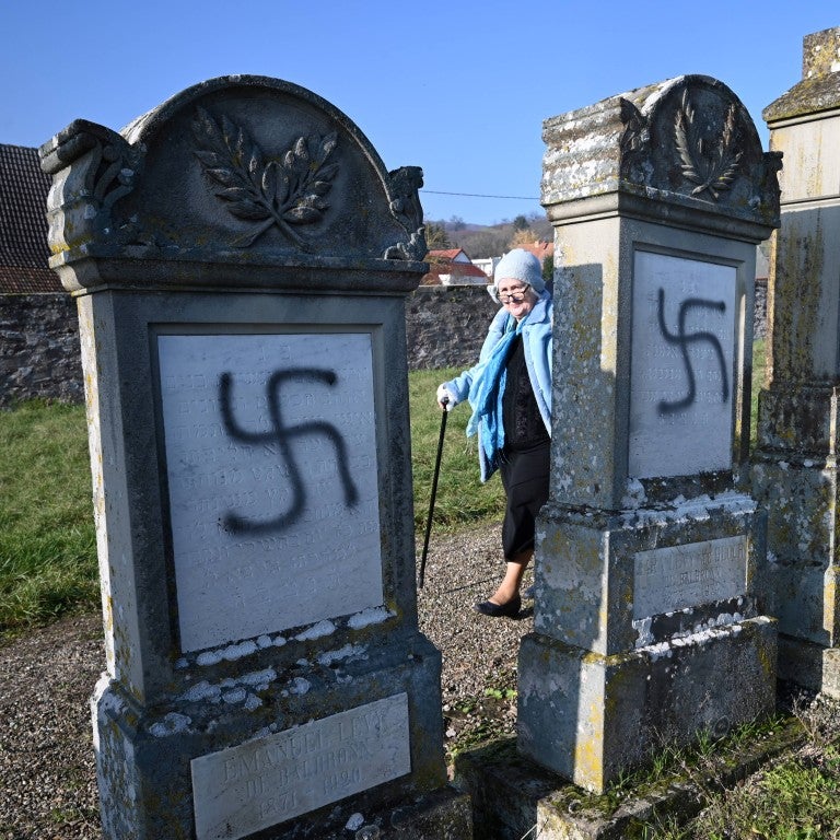 Jewish gravestones vandalized 