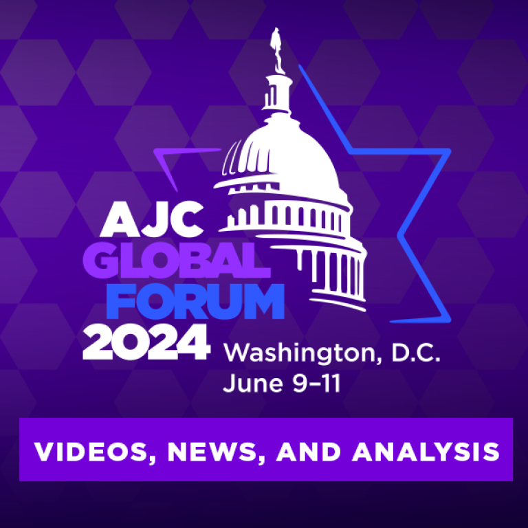 AJC Global Forum 2024 in Washington, D.C. from June 9 - 11 - Video, News- and Analysis