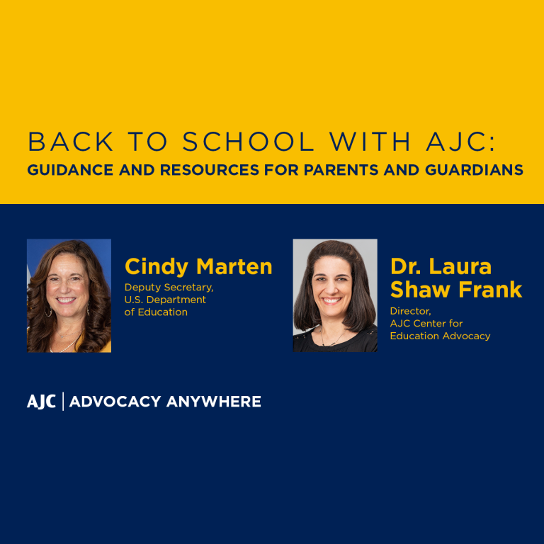 Back to School with AJC: Guidance and Resources for Parents and Guardians - AJC Advocacy Anywhere